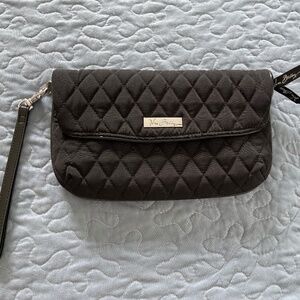Vera Bradley black envelope clutch